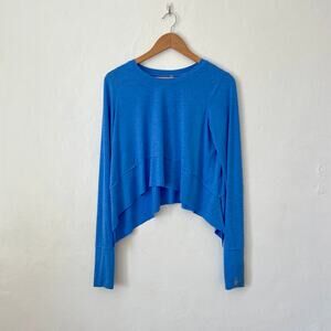 Free People Movement - Tempo Long-Sleeve Tee in Blueberry Blue